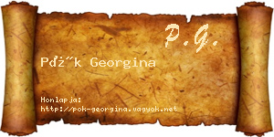 Pók Georgina névjegykártya